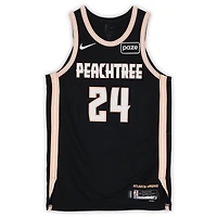 Corey Kispert Atlanta Hawks Game-Used #24 Black Nike City Edition Jersey vs. Washington Wizards on February 26, 2026 - Size 50+4