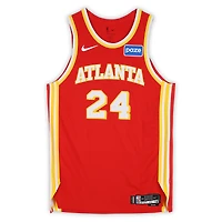Corey Kispert Atlanta Hawks Game-Used #24 Red Nike Jersey vs. Detroit Pistons on March 25, 2026 - Size 50+4