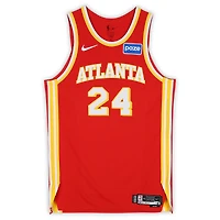 Corey Kispert Atlanta Hawks Game-Used #24 Red Nike Jersey vs. Memphis Grizzlies on March 23, 2026 - Size 50+4