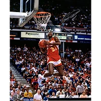 Dominique Wilkins Atlanta Hawks Autographed 16" x 20" 1988 Dunk Contest Two Hand Reverse Dunk Photograph