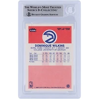 Dominique Wilkins Atlanta Hawks Autographed 1986-87 Fleer Silver Ink #121 Beckett Fanatics Witnessed Authenticated Card with "HOF 2006" Inscription