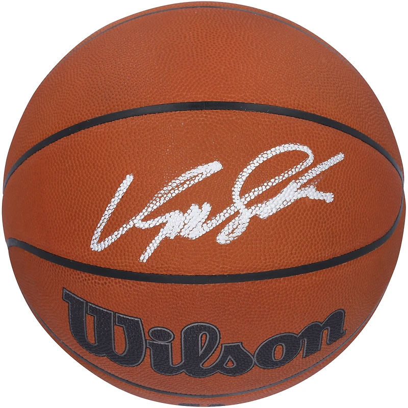 Ballon de basket officiel de jeu autographié par Dominique Wilkins Atlanta Hawks Wilson