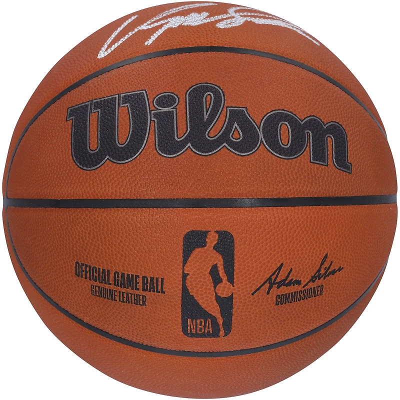 Ballon de basket officiel de jeu autographié par Dominique Wilkins Atlanta Hawks Wilson
