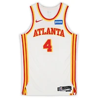 Gabe Vincent Atlanta Hawks Game-Used #4 White Nike Jersey vs. Portland Trail Blazers on March 1, 2026 - Size 48+4