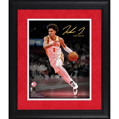 Jalen Johnson Atlanta Hawks Facsimile Signature Framed 11" x 14" Spotlight Photograph