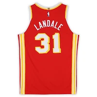 Jock Landale Atlanta Hawks Game-Used #31 Red Nike Jersey vs. Memphis Grizzlies on March 23, 2026 - Size 52+4