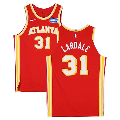 Jock Landale Atlanta Hawks Game-Used #31 Red Nike Jersey vs. Memphis Grizzlies on March 23, 2026 - Size 52+4