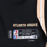 Keaton Wallace Atlanta Hawks Game-Used #2 Black Nike City Edition Jersey vs. Cleveland Cavaliers on April 10, 2026 - Size 48+4