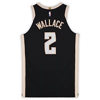 Keaton Wallace Atlanta Hawks Game-Used #2 Black Nike City Edition Jersey vs. Los Angeles Clippers on December 3, 2025 - Size 48+4