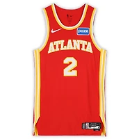Keaton Wallace Atlanta Hawks Game-Used #2 Red Nike Jersey vs. Denver Nuggets on December 5, 2025 - Size 48+4
