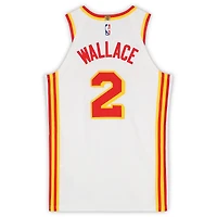 Keaton Wallace Atlanta Hawks Game-Used #2 White Nike Jersey vs. Portland Trail Blazers on March 1, 2026 - Size 48+4