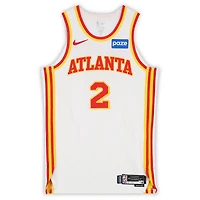 Keaton Wallace Atlanta Hawks Game-Used #2 White Nike Jersey vs. Portland Trail Blazers on March 1, 2026 - Size 48+4