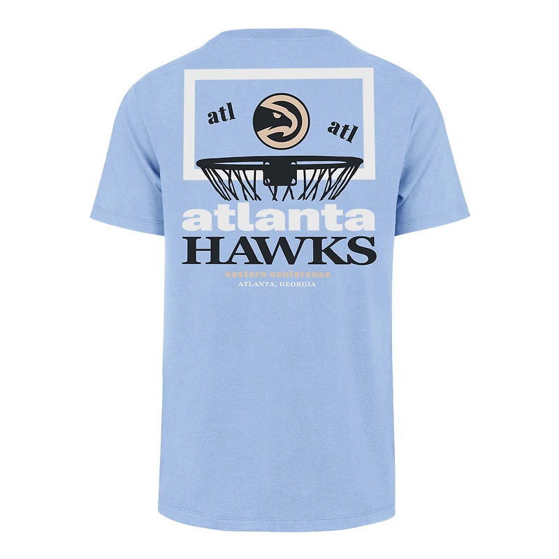 Men's '47  Light Blue Atlanta Hawks City Edition Backboard T-Shirt