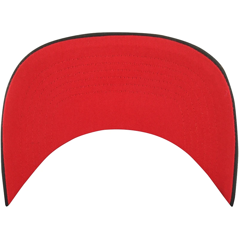 Men's '47 Black Atlanta Hawks Ring Tone Hitch Snapback Hat