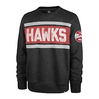 Chandail à enfiler Tribeca Emerson Atlanta Hawks '47 Heather Black pour homme