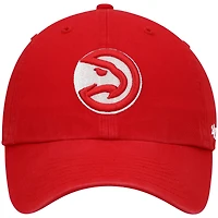 Men's '47  Red Atlanta Hawks Core Logo Clean Up Adjustable Hat