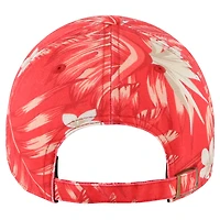 Men's '47 Red Atlanta Hawks Tropicalia Floral Clean Up Adjustable Hat