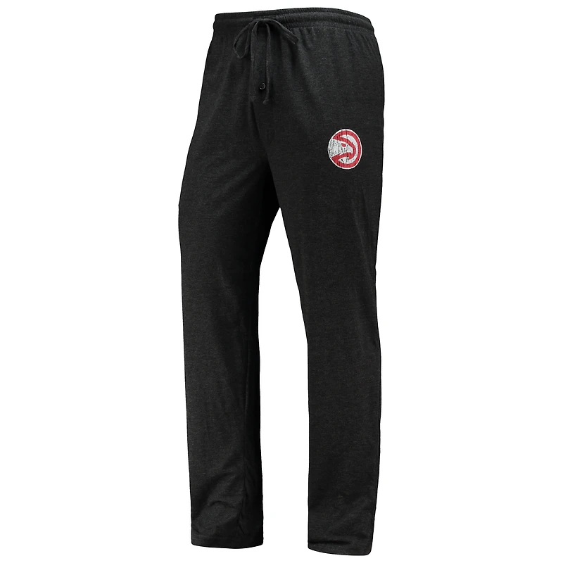 Concepts Sport Ensemble de nuit pour homme avec t-shirt à manches longues et pantalon Atlanta Hawks Noir/rouge