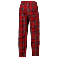 Ensemble de pyjama pour homme Concepts Sport rouge/noir avec haut et pantalon à écusson des Atlanta Hawks