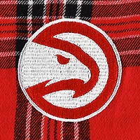 Ensemble de pyjama pour homme Concepts Sport rouge/noir avec haut et pantalon à écusson des Atlanta Hawks