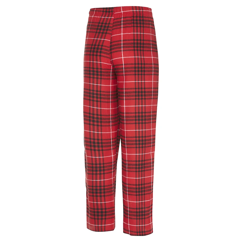 Ensemble de nuit pour homme Concepts Sport rouge/noir Atlanta Hawks Vector avec haut et pantalon en flanelle
