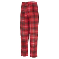 Ensemble de nuit pour homme Concepts Sport rouge/noir Atlanta Hawks Vector avec haut et pantalon en flanelle