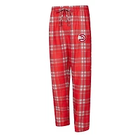 Men's Concepts Sport Red/Heather Gray Atlanta Hawks Regulate Long Sleeve T-Shirt & Plaid Pant Set