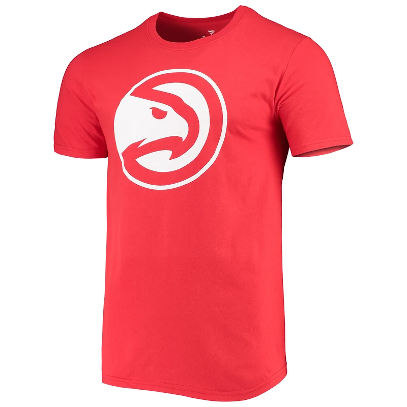 T-shirt rouge avec logo et nom du meneur de jeu Fanatics De'Andre Hunter pour hommes des Hawks d'Atlanta