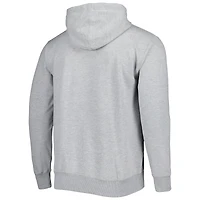 Men's Fanatics Heather Gray Atlanta Hawks Wordmark French Terry Pullover Hoodie