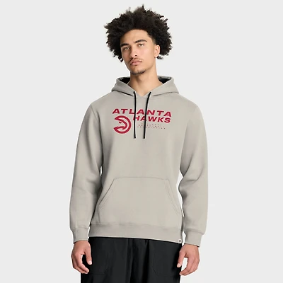 Sweat à capuche premium blanc cassé Atlanta Hawks Crossover Collection pour homme Fanatics