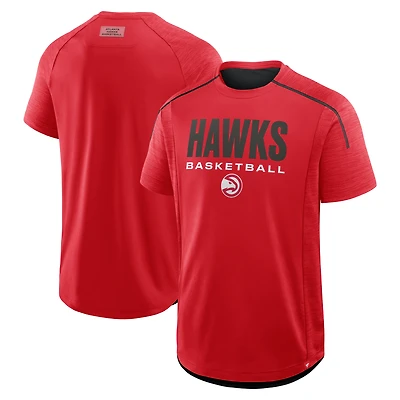 Men's Fanatics Red Atlanta Hawks Inbound Pass Play Practice T-Shirt