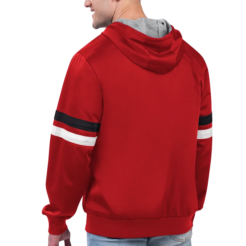 Men's G-III Sports by Carl Banks Red Atlanta Hawks Contender Full-Zip Hoodie Jacket