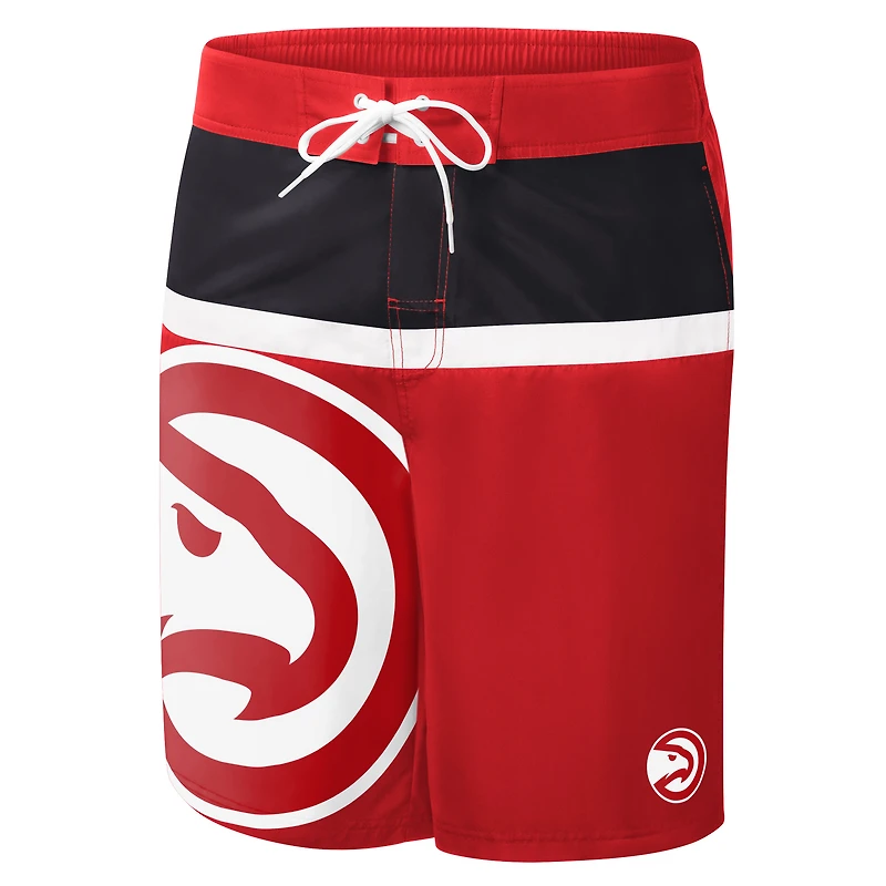 Men's G-III Sports by Carl Banks Red Atlanta Hawks Sea Wind Swim Trunks