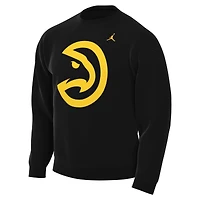 Men's Jordan Brand Black Atlanta Hawks Statement Edition Sweatshirt