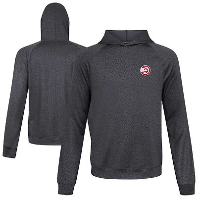 Sweat à capuche noir Challenger Atlanta Hawks pour homme Levelwear