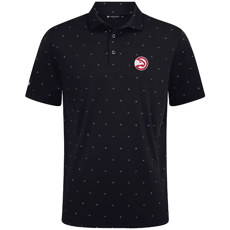 Polo Vision noir Atlanta Hawks pour homme Levelwear