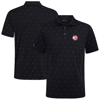 Men's Levelwear Black Atlanta Hawks Vision Polo