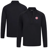 Haut noir à fermeture éclair quart de tour pour homme Levelwear Atlanta Hawks Volley