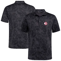 Polo noir Atlanta Hawks Whisper pour homme Levelwear