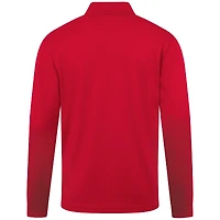Haut rouge à fermeture éclair quart de tour Heron des Atlanta Hawks pour homme Levelwear