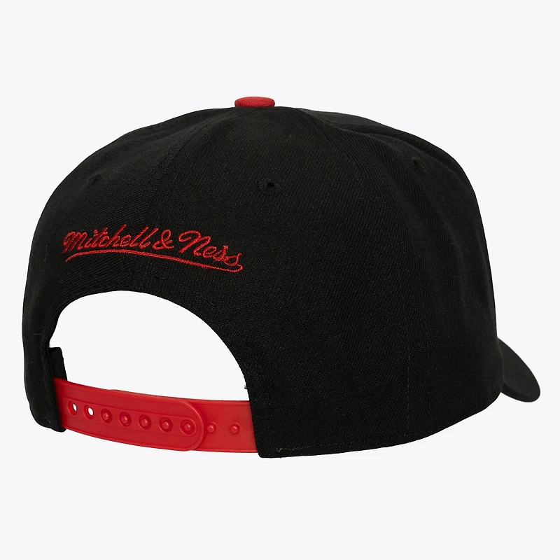 Casquette ajustable Mitchell & Ness noire Atlanta Hawks Hardwood Classics Class Act Pro-Pinch pour homme