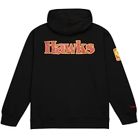 Men's Mitchell & Ness Black Atlanta Hawks Hardwood Classics OG 2.0 Pullover Hoodie