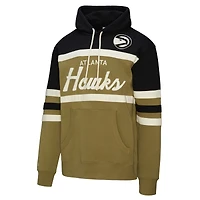 Sweat à capuche Mitchell & Ness olive/noir pour homme, entraîneur-chef des Atlanta Hawks