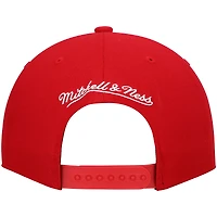 Casquette Snapback Mitchell & Ness Atlanta Hawks Ground 2.0 rouge pour hommes