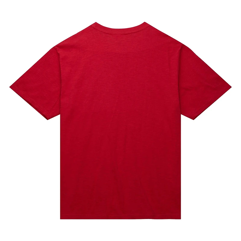 Men's Mitchell & Ness Red Atlanta Hawks Hardwood Classics Legendary Slub T-Shirt