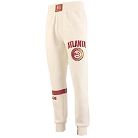 Men's NBA x Two Hype  Cream Atlanta Hawks Culture & Hoops Collection Premium Jogger Pants