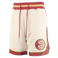 Short en maille premium pour homme NBA x Two Hype Cream Atlanta Hawks Collection Culture & Hoops