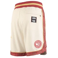 Short en maille premium pour homme NBA x Two Hype Cream Atlanta Hawks Collection Culture & Hoops