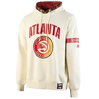 Men's NBA x Two Hype  Cream Atlanta Hawks Culture & Hoops Collection Premium Pullover Hoodie