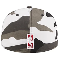 Casquette ajustée 59FIFTY camouflage Atlanta Hawks Snow Camo New Era pour hommes